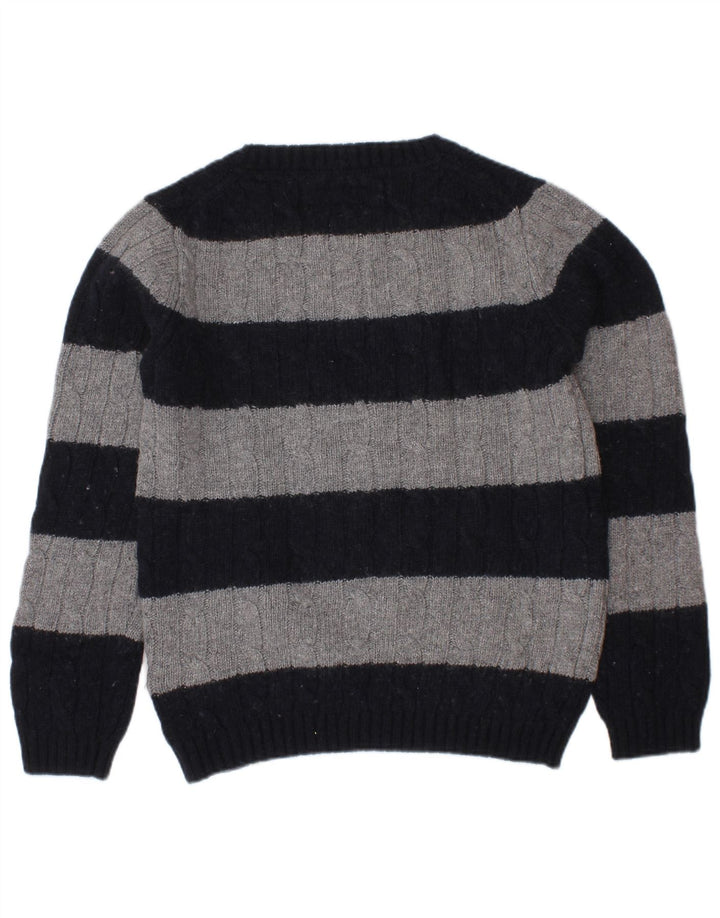 Maglione maglione girocollo per ragazzi Massimo Dutti 5-6 anni a righe blu navy