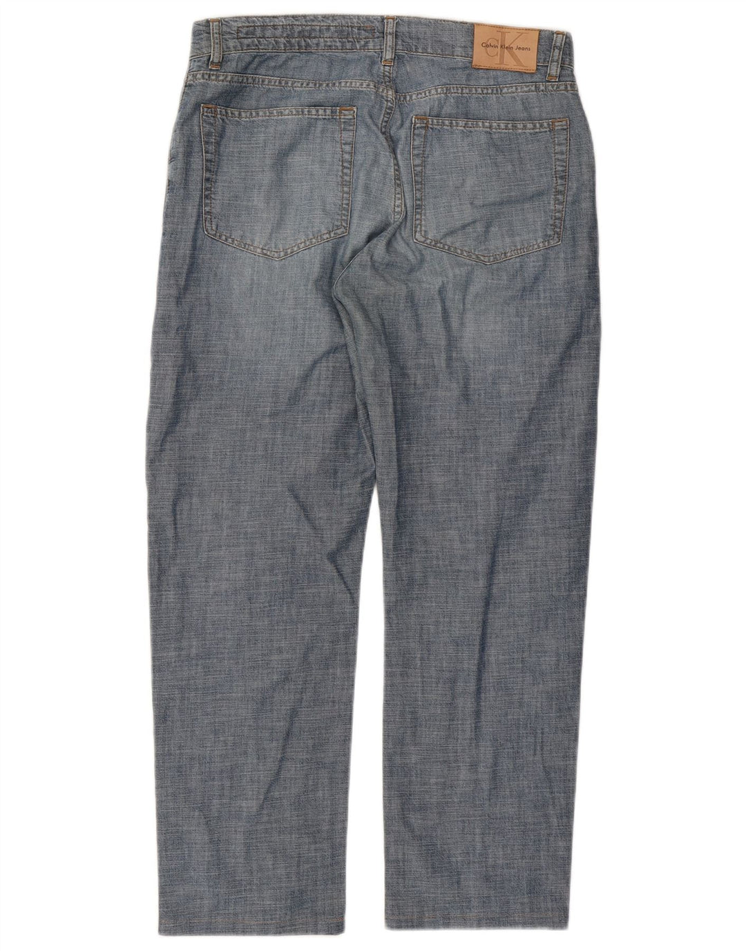 Jeans dritti da donna Calvin Klein W32 L27 cotone blu
