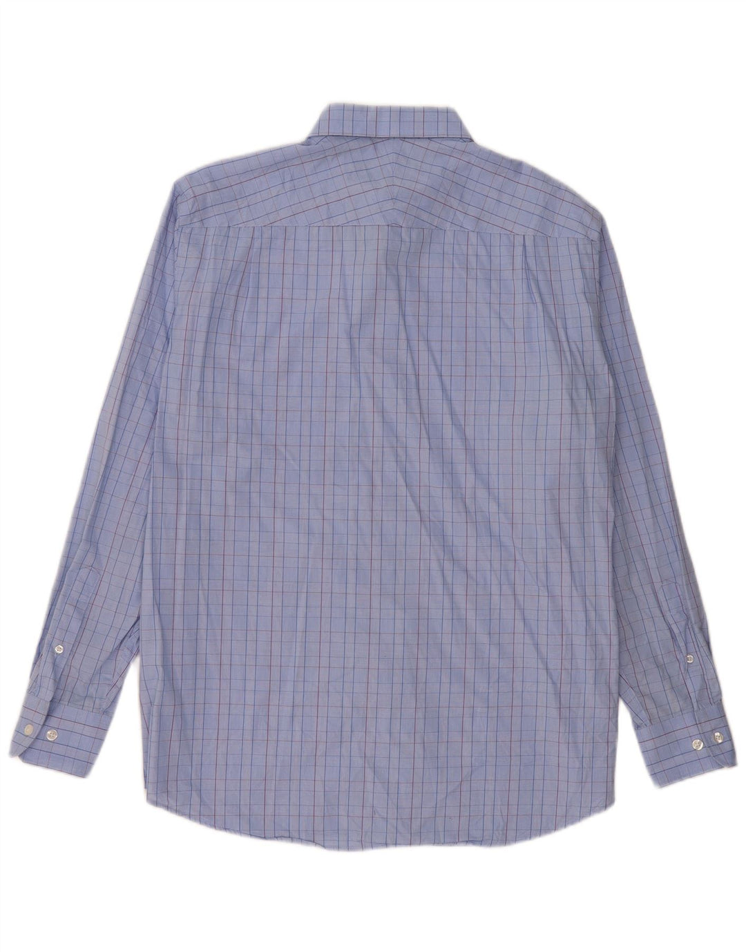 Camicia da uomo Nautica taglia 16 1/2 grande cotone a quadri blu