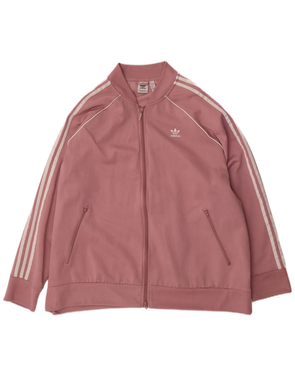 Giacca da tuta oversize da donna ADIDAS UK 32/34 4XL Cotone rosa