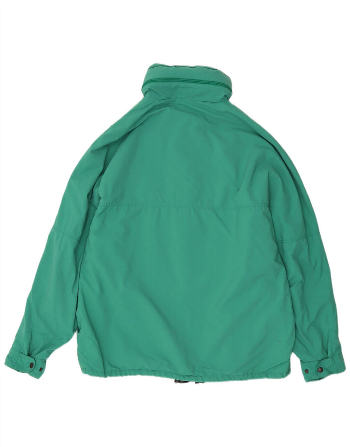 Giacca anorak da uomo vestibilità ampia con cappuccio Good Luck UK 38 Poliestere verde medio