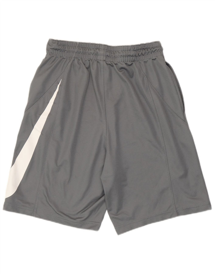 Pantaloncini sportivi Nike Dri Fit Graphic da uomo in poliestere grigio medio