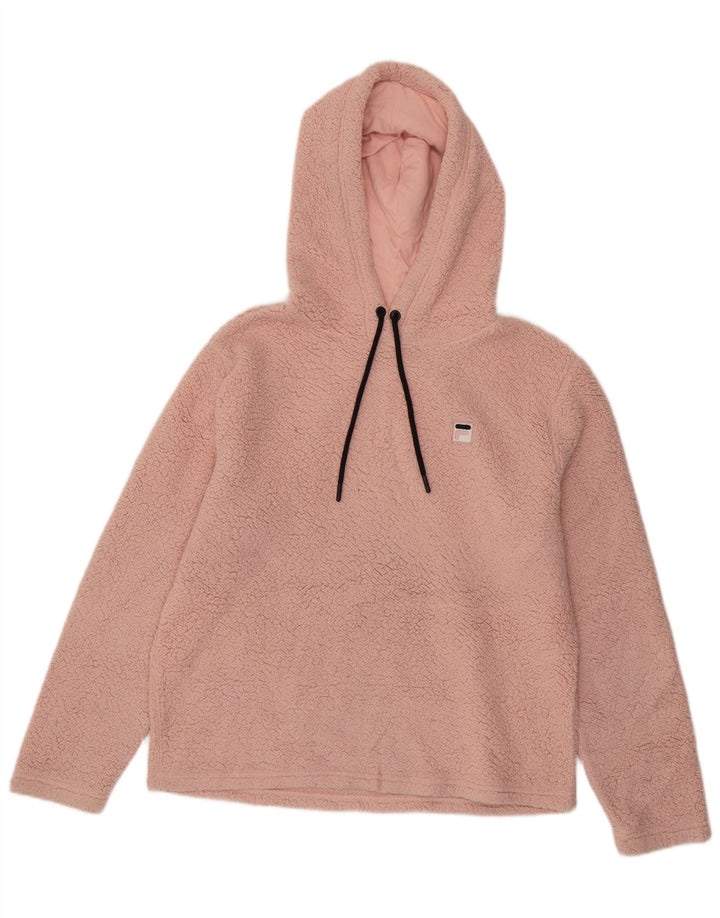 Maglione in pile con cappuccio da donna FILA UK 16 Large Rosa Poliestere