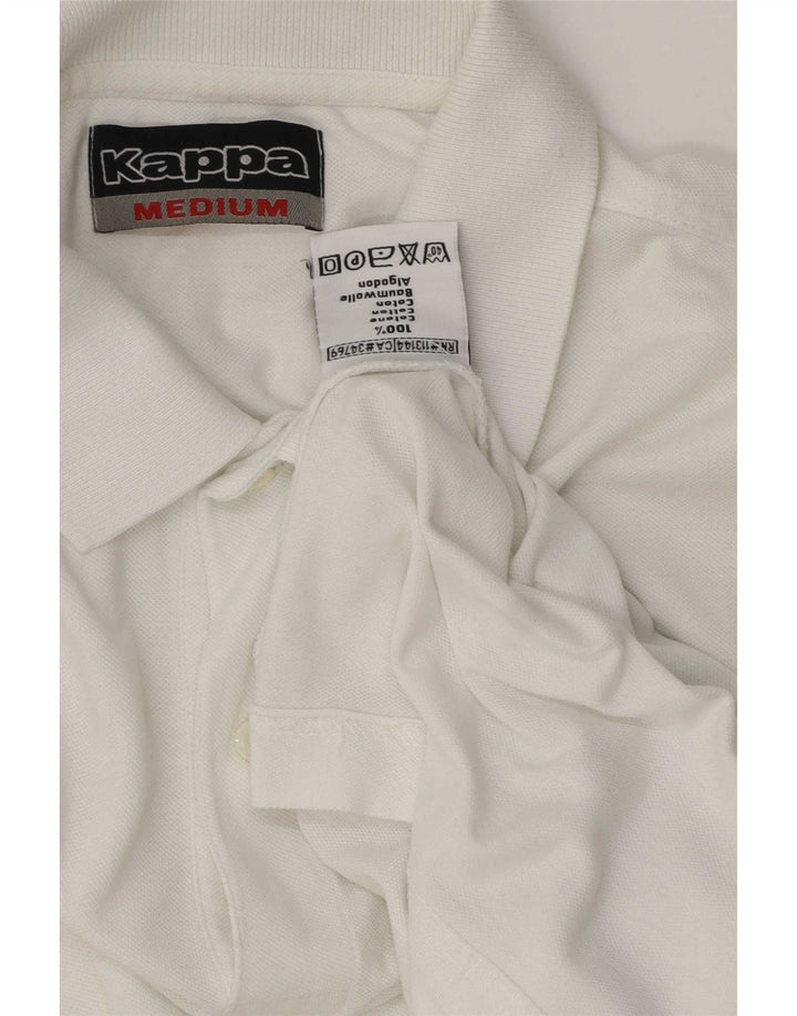 Polo Kappa Uomo Cotone Medio Bianco