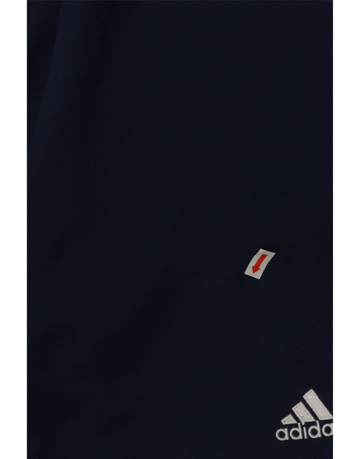 Pantaloncini sportivi Adidas Climalite da uomo piccoli in poliestere color block blu navy