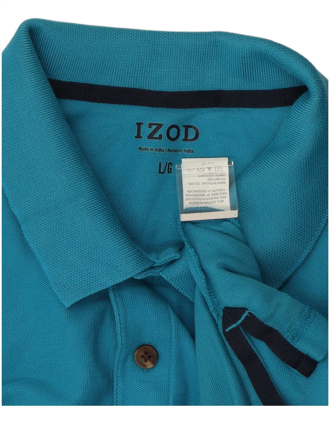 Polo da uomo IZOD grande in cotone blu