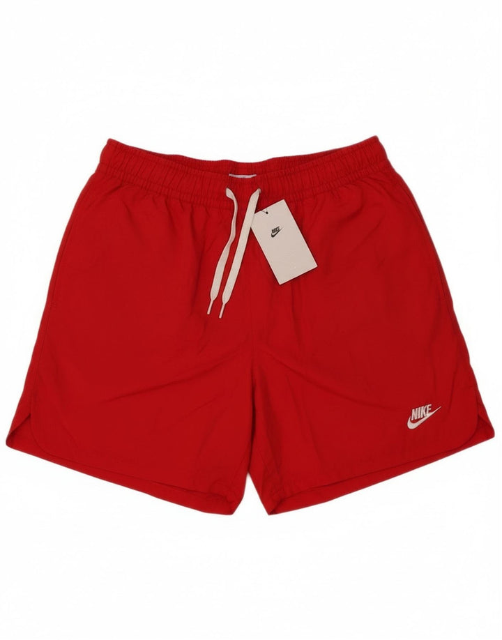 Pantaloncini da bagno Nike da uomo piccoli in poliestere rosso