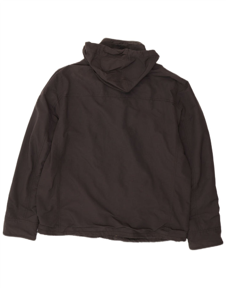 FAT FACE Giacca utilitaria da uomo con cappuccio UK 42 XL Nylon grigio