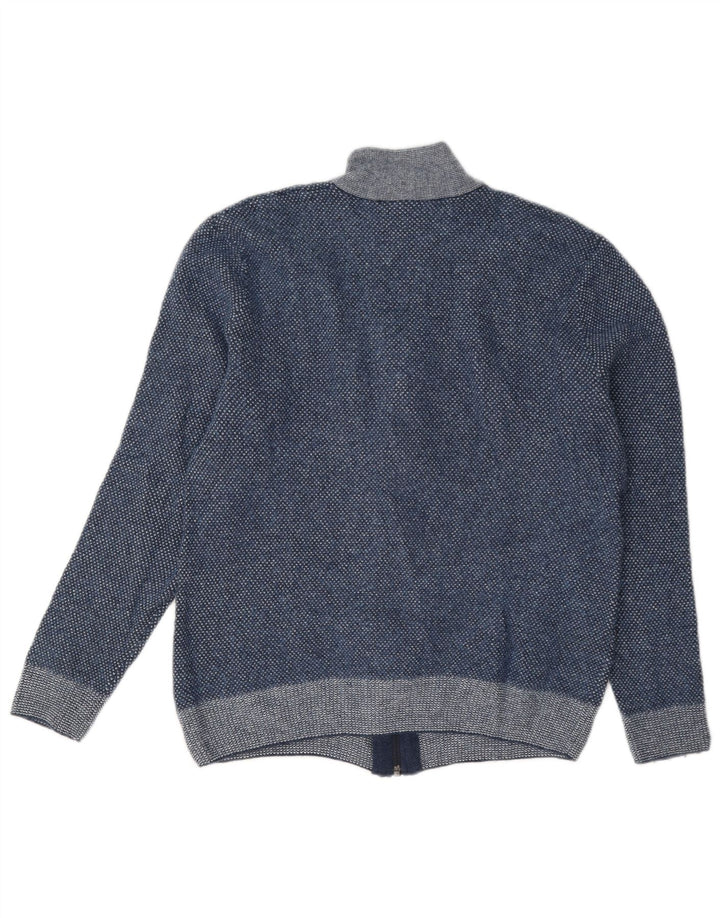 Maglione cardigan da uomo Lacoste taglia 5 grande lana blu