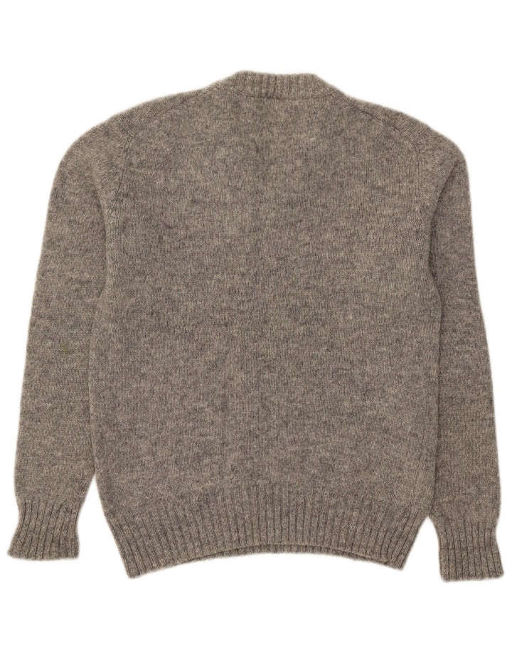 Maglione da uomo con scollo a V C&A IT 56/558 XL Lana screziata grigia