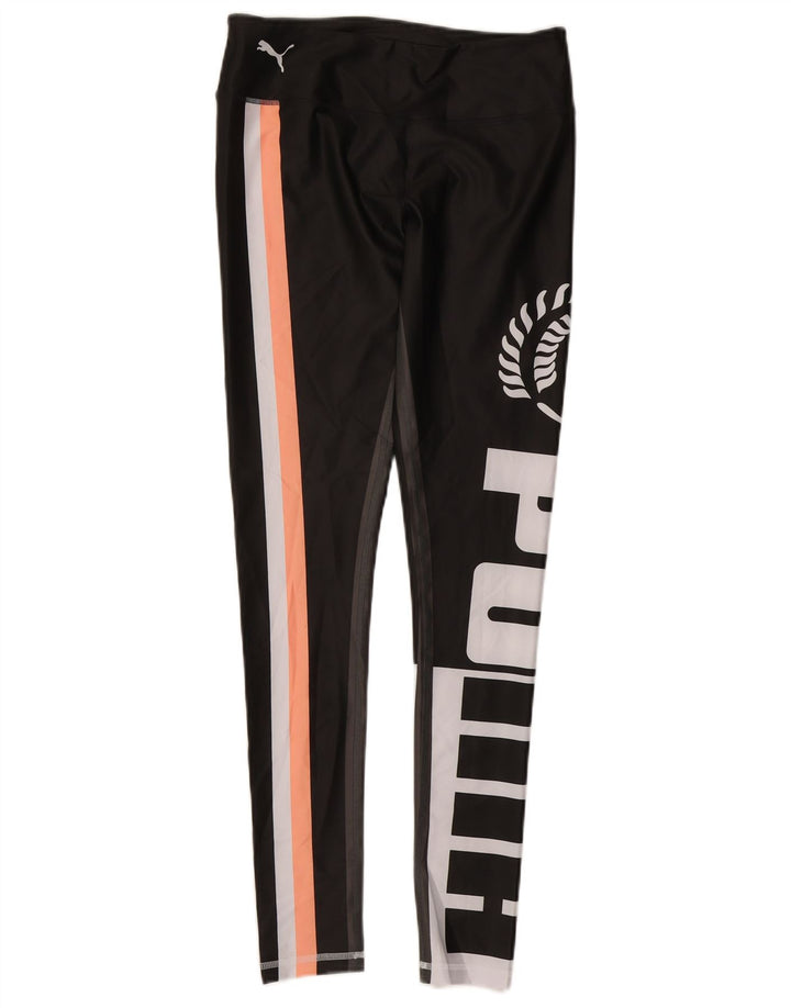 Leggings grafici PUMA da donna UK 12 Poliestere color block medio nero