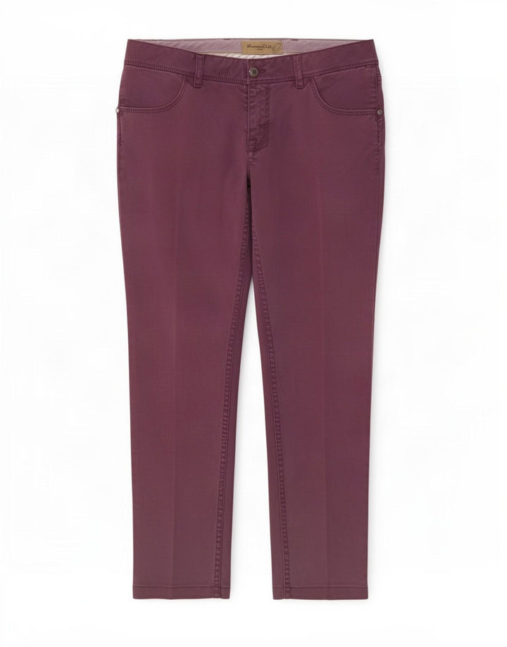 Pantaloni corti slim da donna Massimo Dutti W30 L26 Viola