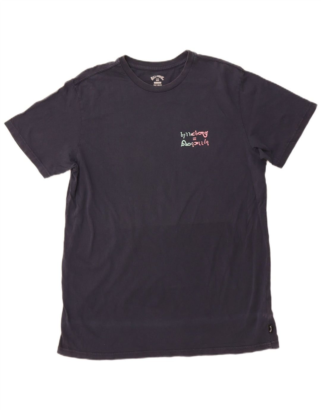 T-shirt grafica da uomo BILLABONG Top XL in cotone blu navy