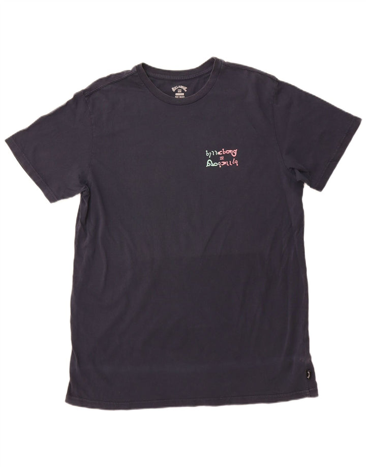 T-shirt grafica da uomo BILLABONG Top XL in cotone blu navy