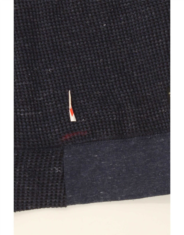 Giacca da ginnastica da uomo Diesel di grandi dimensioni in cotone blu navy