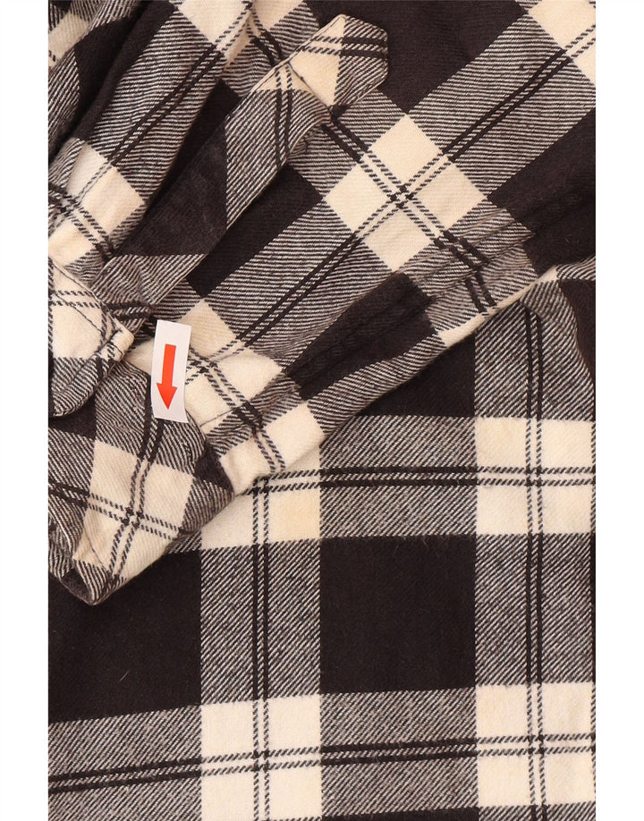 Camicia da uomo in flanella con cappuccio Billabong, grande cotone a quadri neri