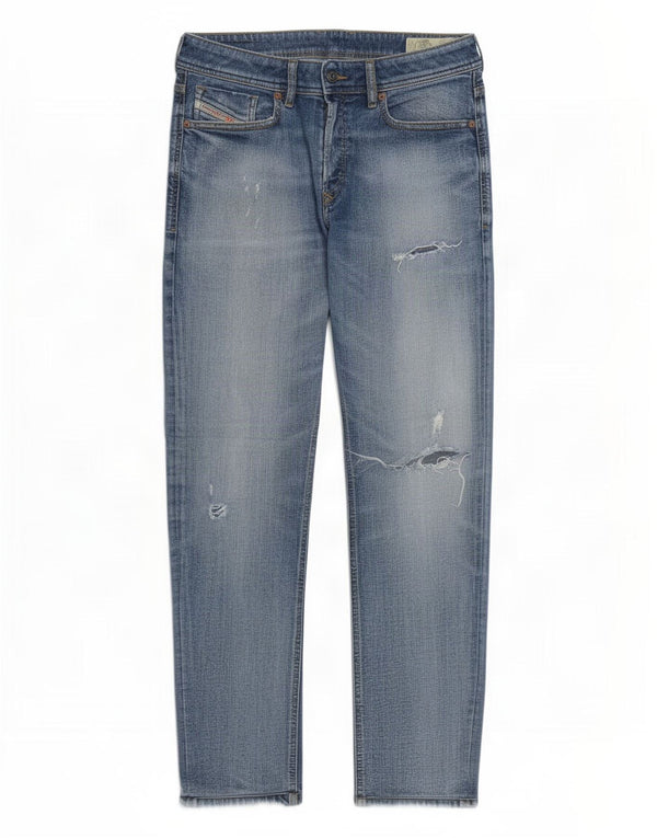 Diesel Mens Sleenker-J-N Skinny Slim Jeans W33 L28 Blue Cotton