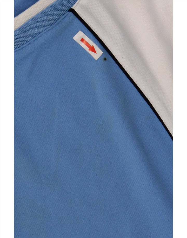 T-shirt grafica da uomo Asics Top in poliestere color block blu medio