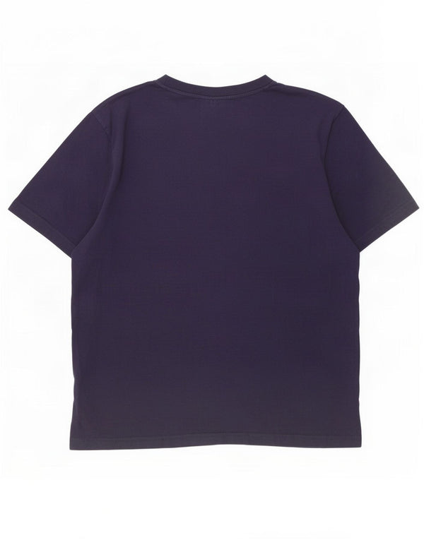 T-shirt grafica da uomo Kappa Top XL in cotone blu navy