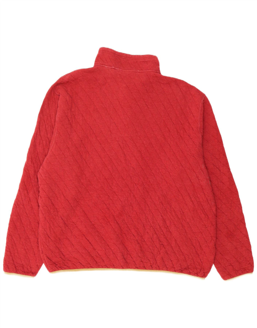 Felpa da uomo Orvis con collo abbottonato, XL, cotone rosso