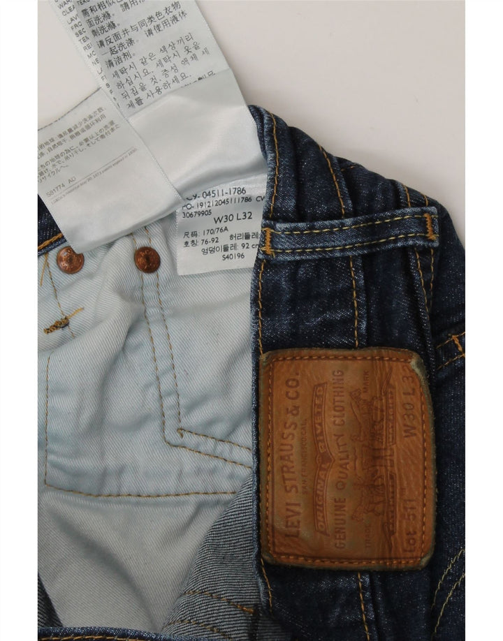 Jeans Levi's 511 Slim da donna W30 L32 in cotone blu