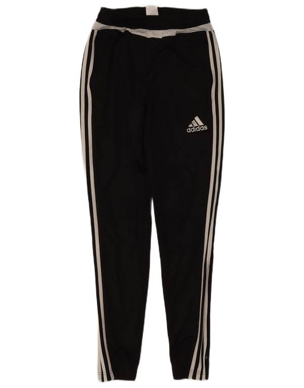 Pantaloni da tuta Adidas Climalite da uomo XS Poliestere color block nero