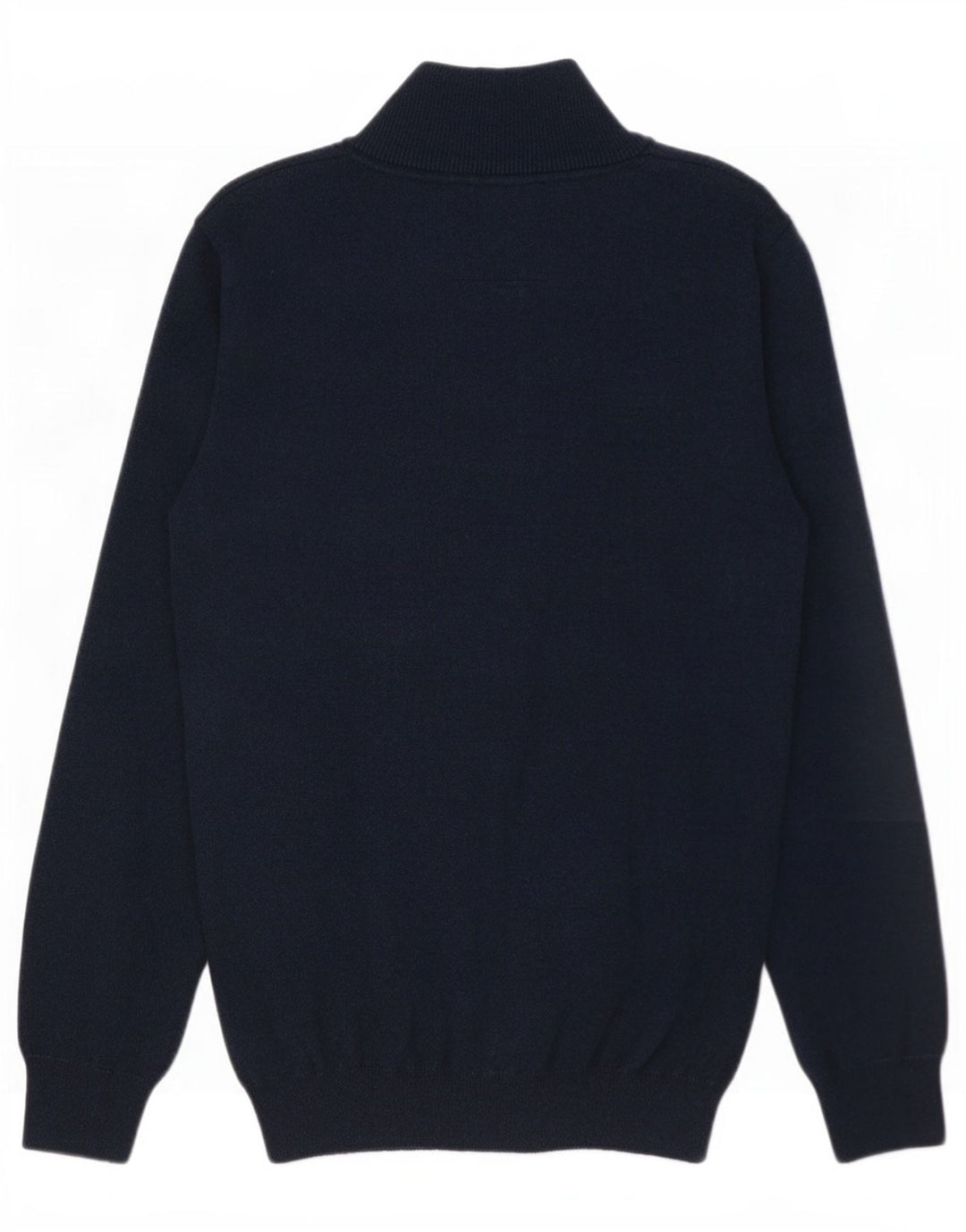Maglione da uomo con zip e collo Superdry piccolo in cotone blu navy
