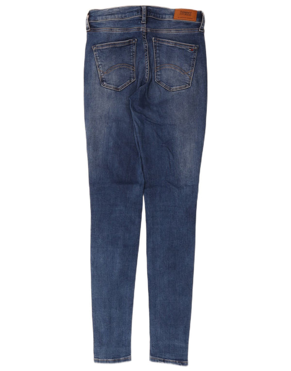 Tommy Hilfiger Womens Mid Rise Skinny Jeans W26 L32 Blue Cotton