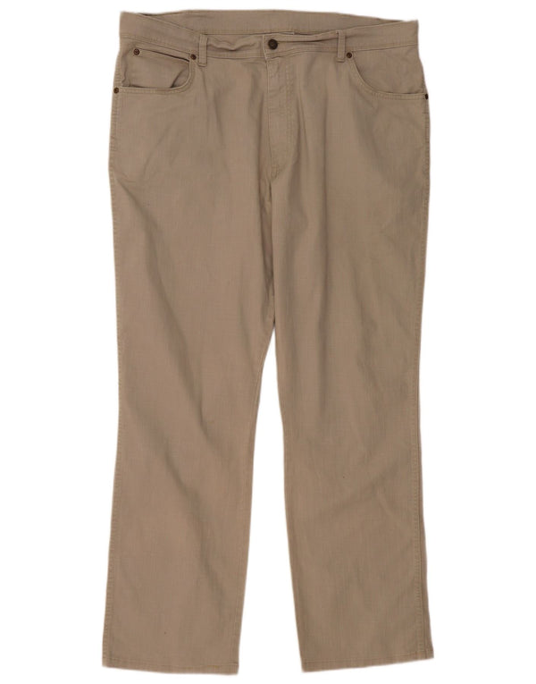 Pantaloni casual dritti da uomo vestibilità regolare WRANGLER W40 L32 cotone beige