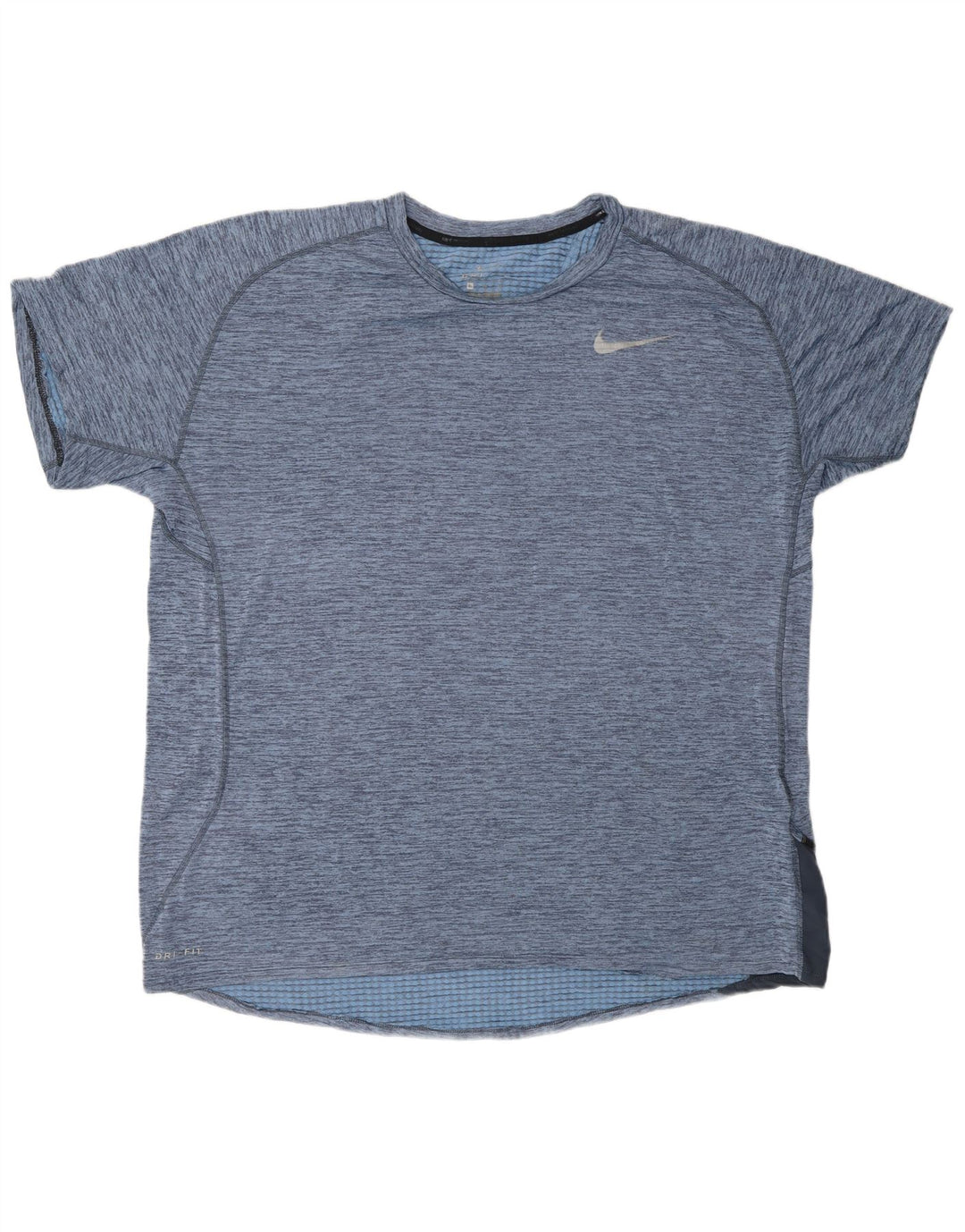 T-shirt NIKE da uomo Dri Fit Top XL poliestere chiazzato blu