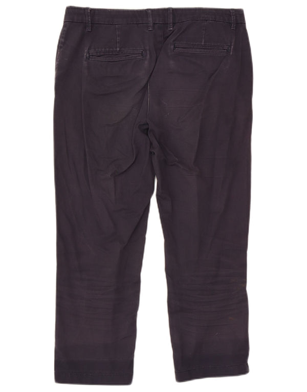 Pantaloni Capri da donna Fat Face UK 10 Small W28 L22 Cotone blu navy