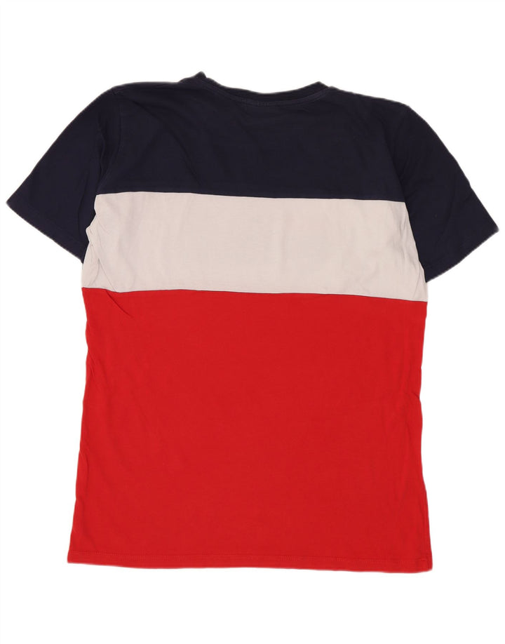 T-shirt grafica da ragazzo Fila Top 15-16 anni Rosso Colourblock