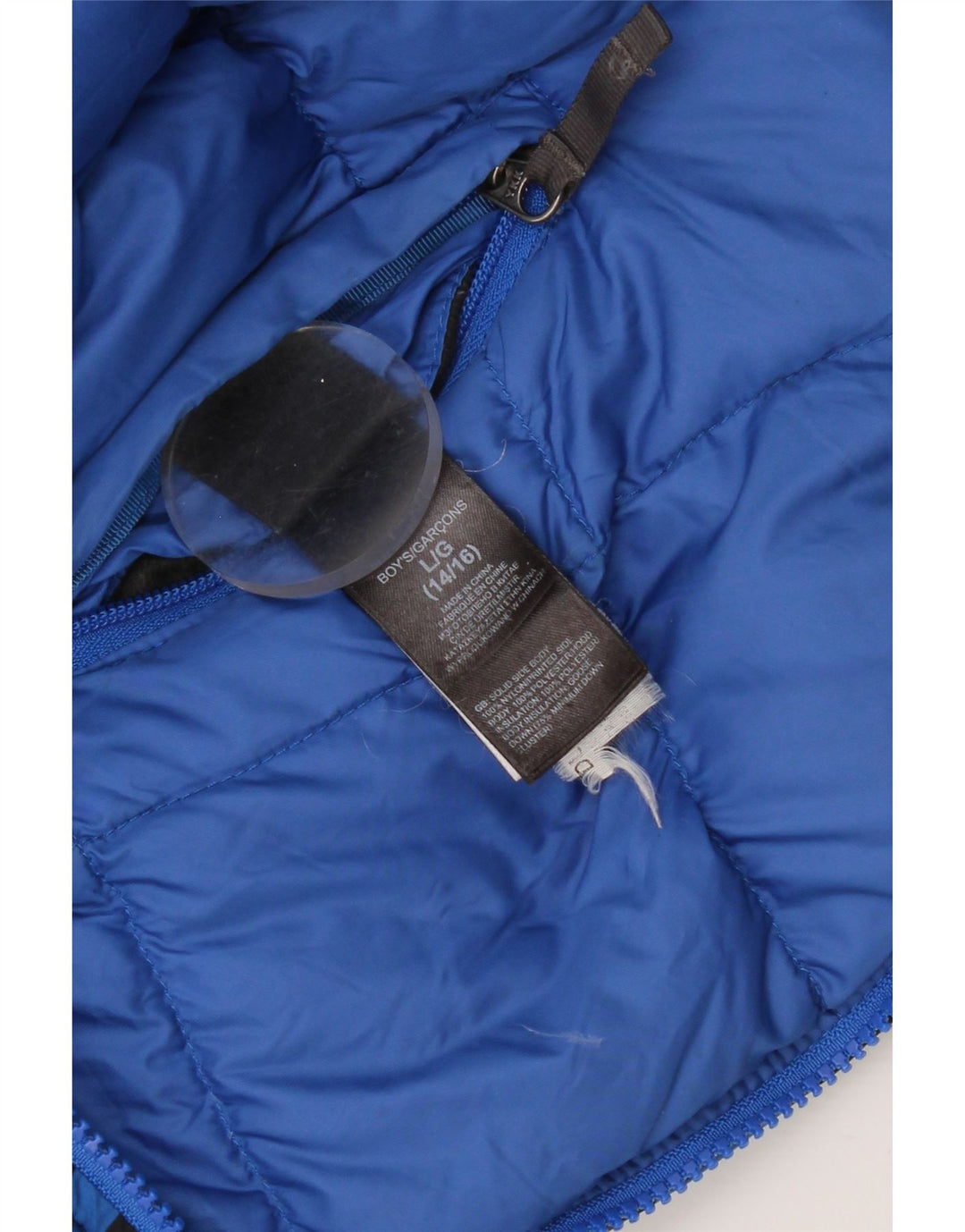 Giacca imbottita reversibile con cappuccio The North Face per ragazzi 12-13 anni, grande blu