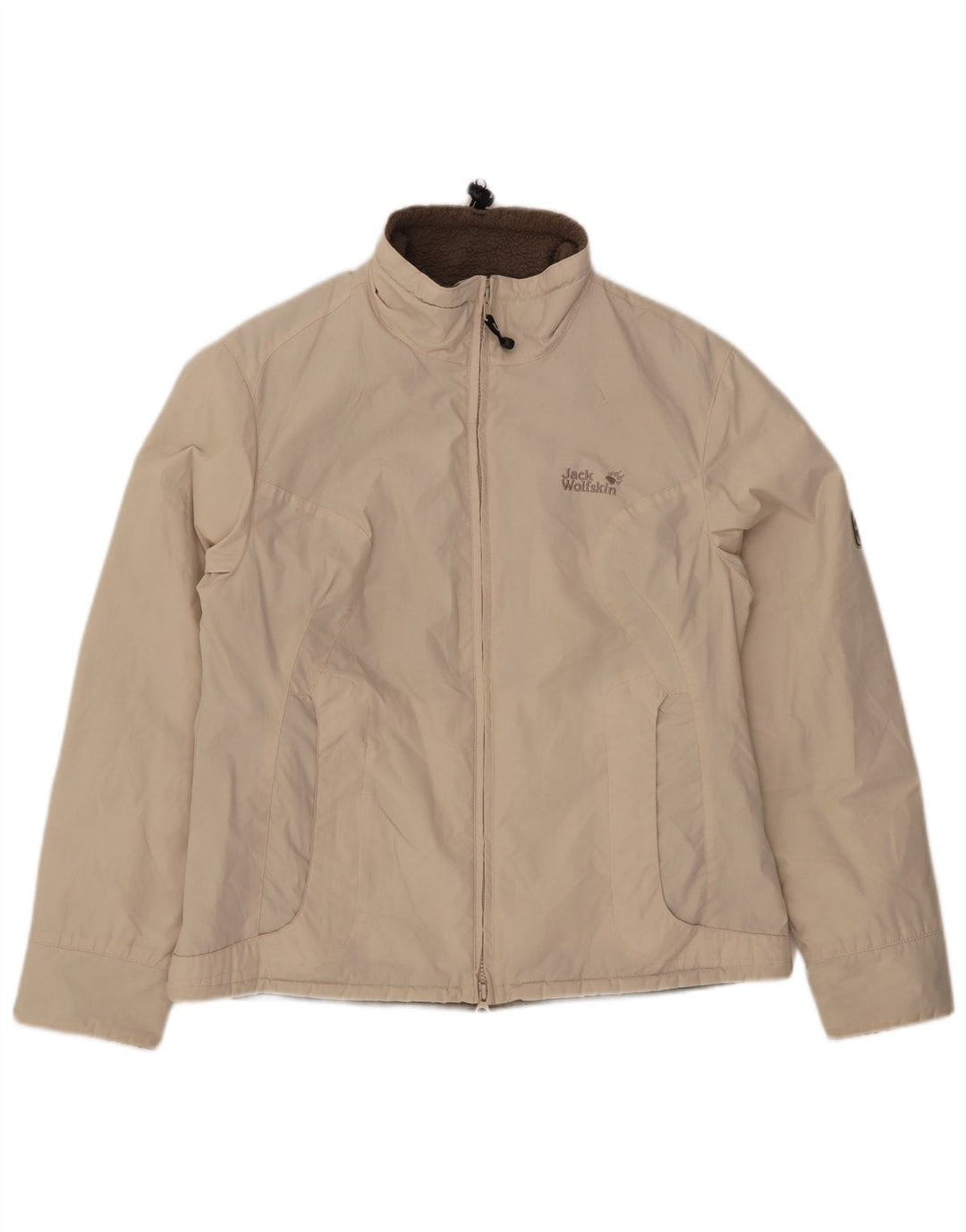 Giacca a vento Sherpa da donna Jack Wolfskin UK 12/14 medio bianco sporco