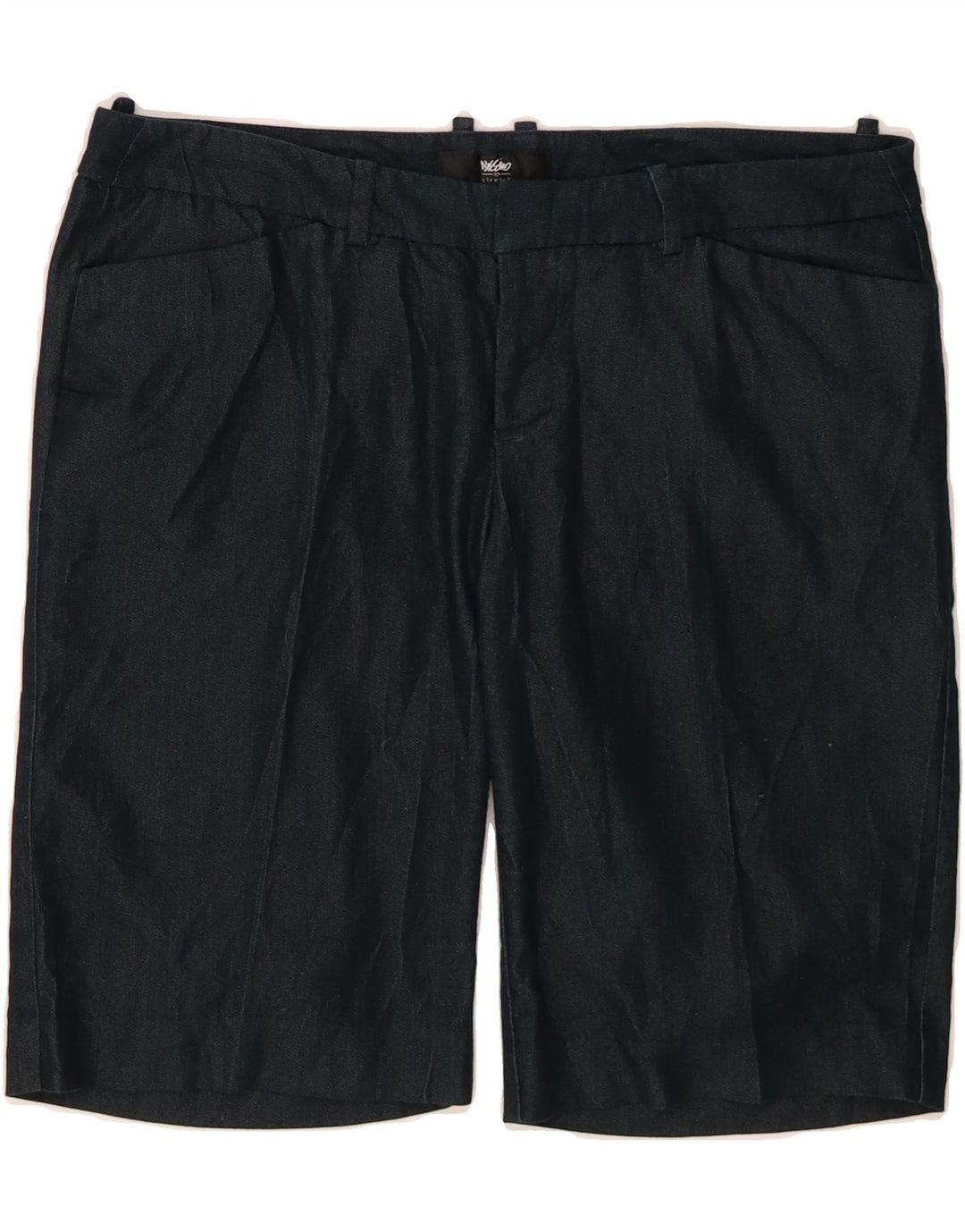 MOSSIMO Womens Stretch Cargo Shorts US 10 Large W32 Navy Blue Cotton Vintage Mossimo and Second-Hand Mossimo from Messina Hembry 
