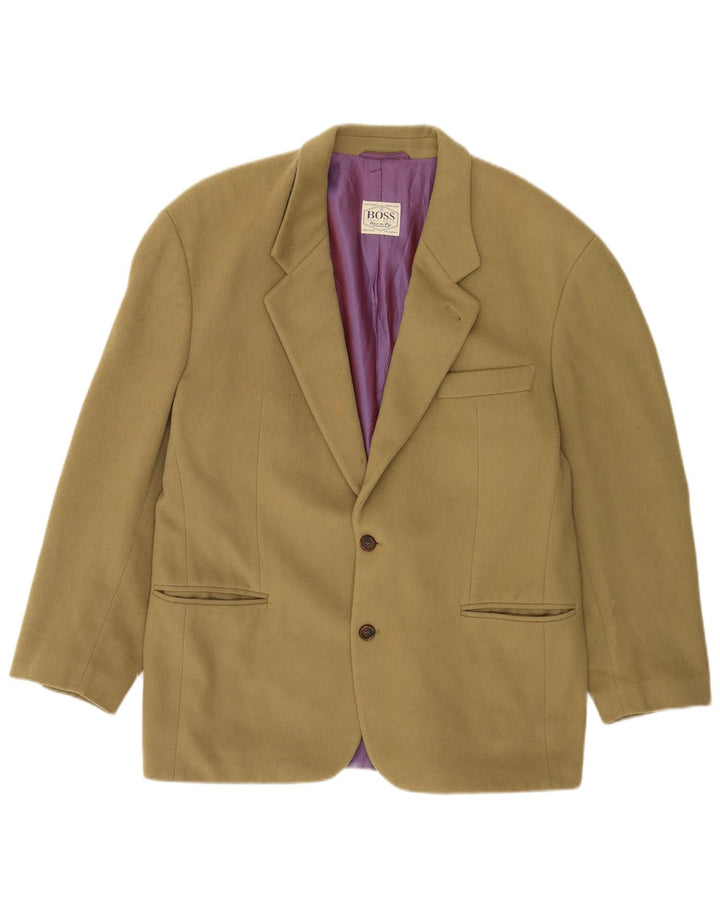 Giacca blazer da uomo a 2 bottoni Hugo Boss IT 52 XL lana verde