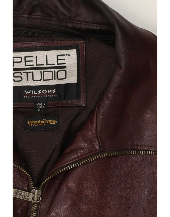 Giacca in pelle da uomo Wilsons UK 42 XL Marrone