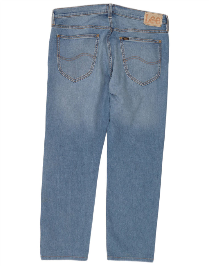 Jeans dritti Lee Daren Zip Fly da donna W33 L30 cotone blu
