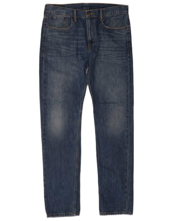 Levi's Uomo 508 Regular Tapered Jeans W33 L34 Cotone Blu