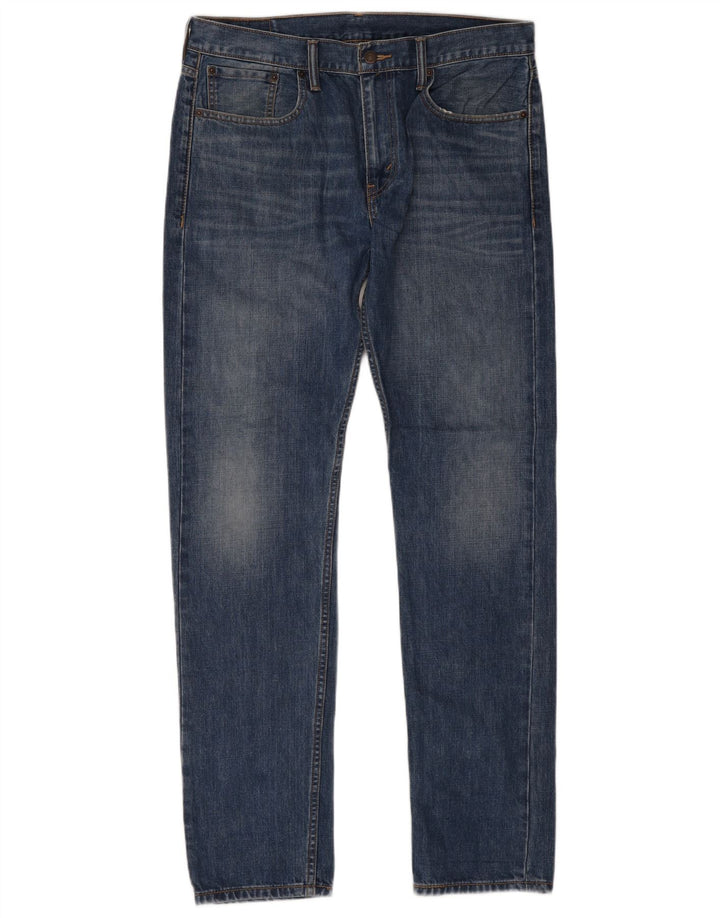 Levi's Uomo 508 Regular Tapered Jeans W33 L34 Cotone Blu