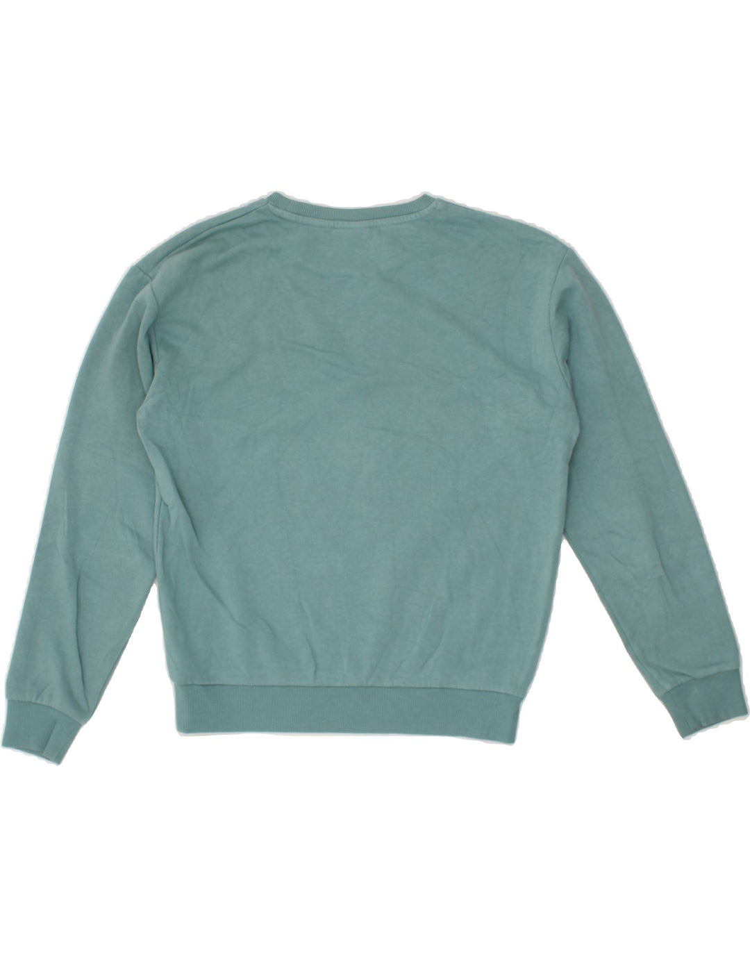 FILA Womens Oversized Sweatshirt Jumper UK 10 Small Turquoise Cotton Vintage Fila and Second-Hand Fila from Messina Hembry 