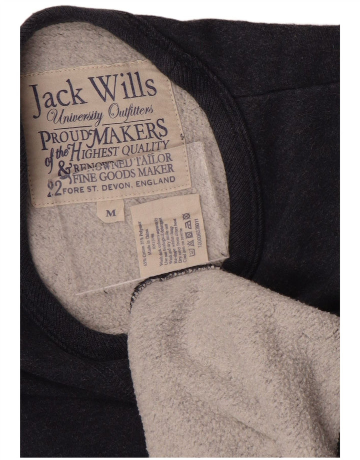 Felpa grafica da uomo Jack Wills Maglione medio in cotone blu navy