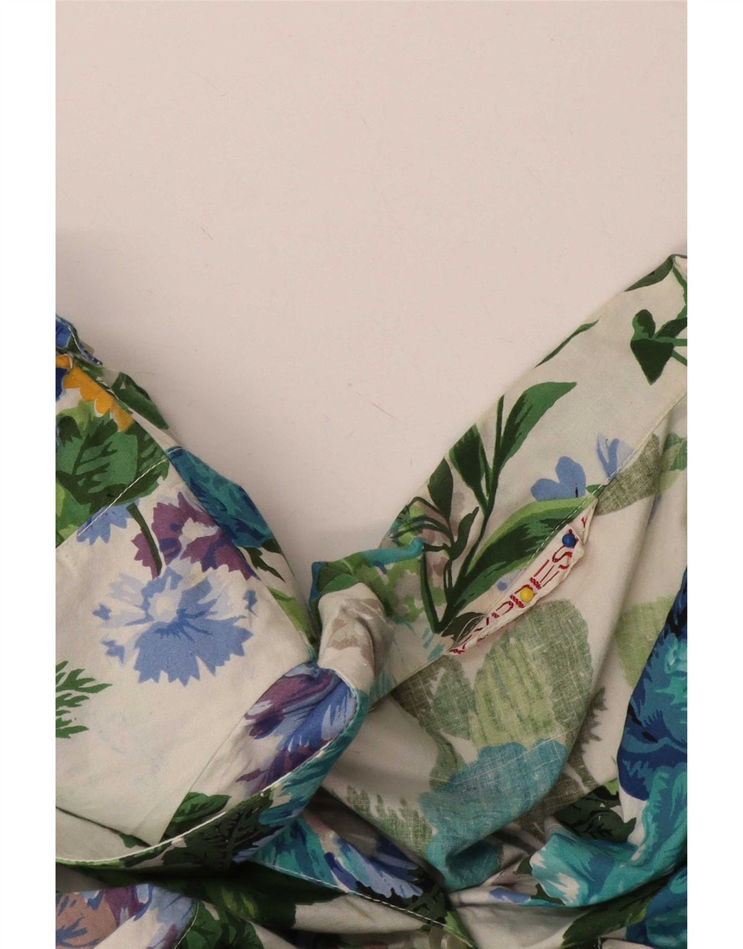 Abito a trapezio da donna Express UK 14 grande motivo floreale bianco