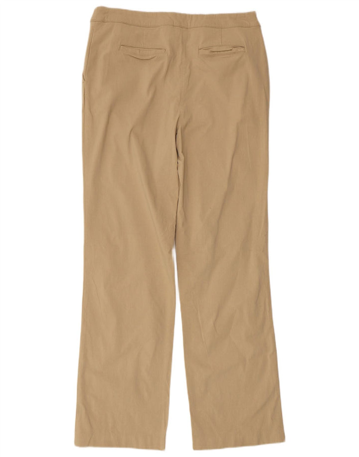 Pantaloni chino dritti da donna IZOD US 8 medi W34 L30 Rayon beige