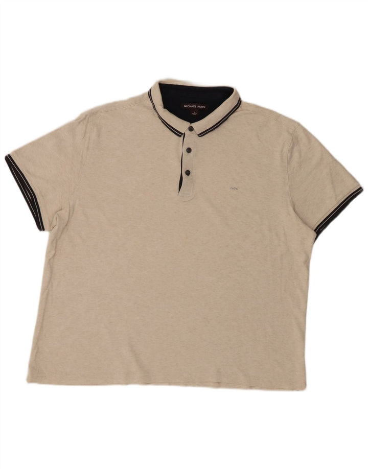 Polo da uomo MICHAEL KORS grande beige screziato