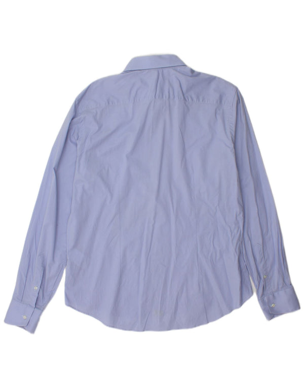 Camicia da uomo Just Cavalli Taglia 45 17 3/4 XL Cotone blu