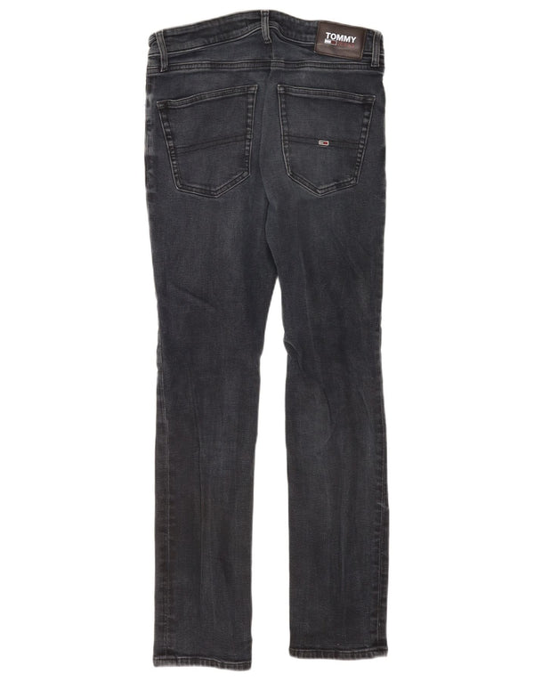 Jeans slim da uomo Tommy Hilfiger W32 L32 cotone grigio
