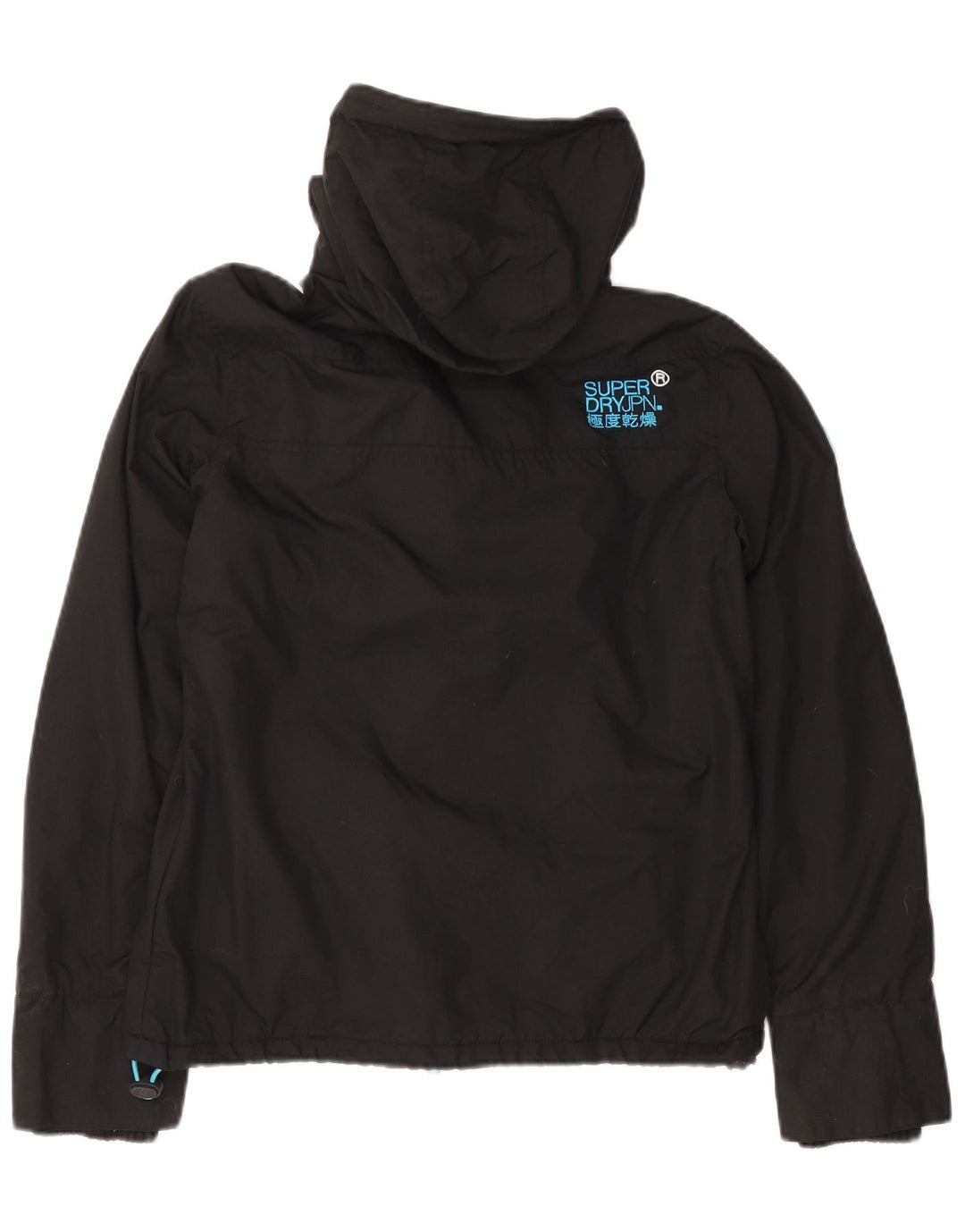 Giacca a vento con cappuccio da donna Superdry Windcheater UK 14 media nera