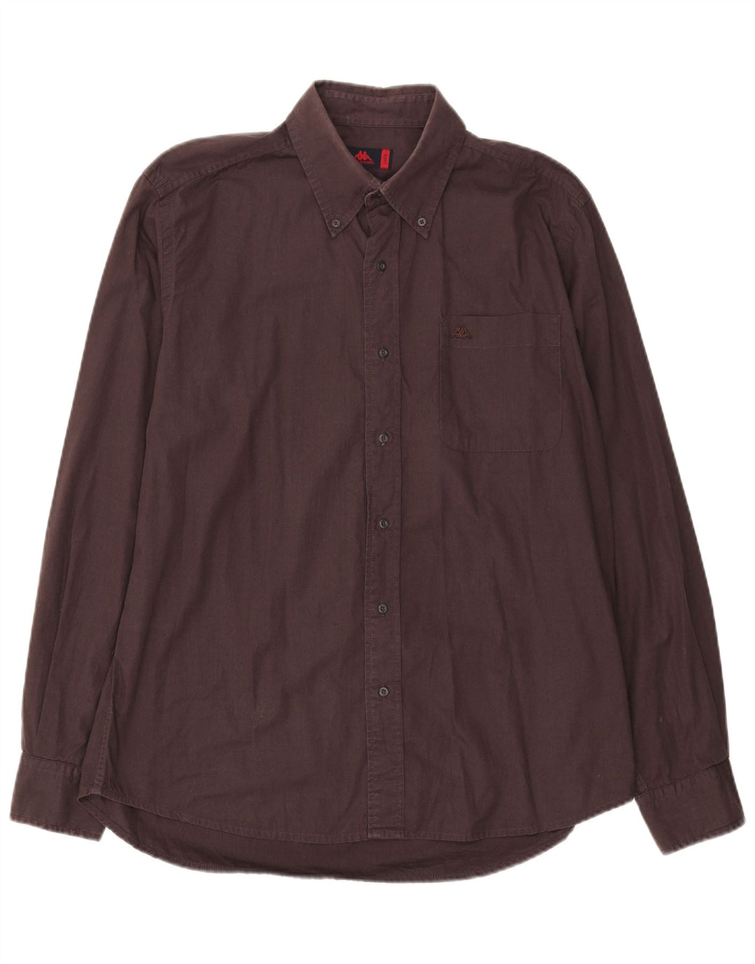 KAPPA Mens Shirt Large Brown Cotton