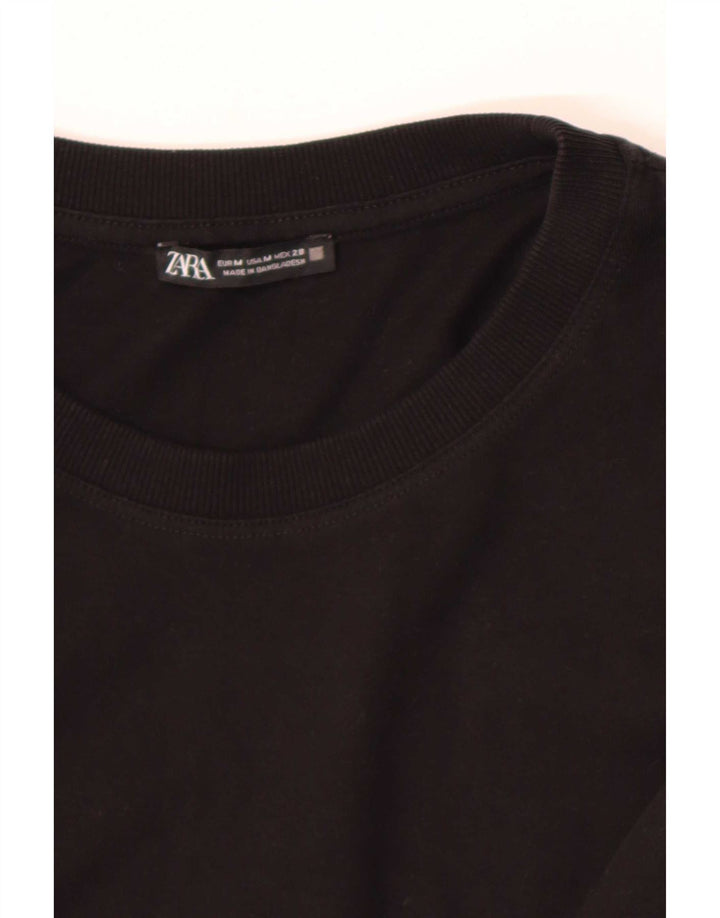 Abito a strati a maniche lunghe da donna Zara UK 14 medio nero